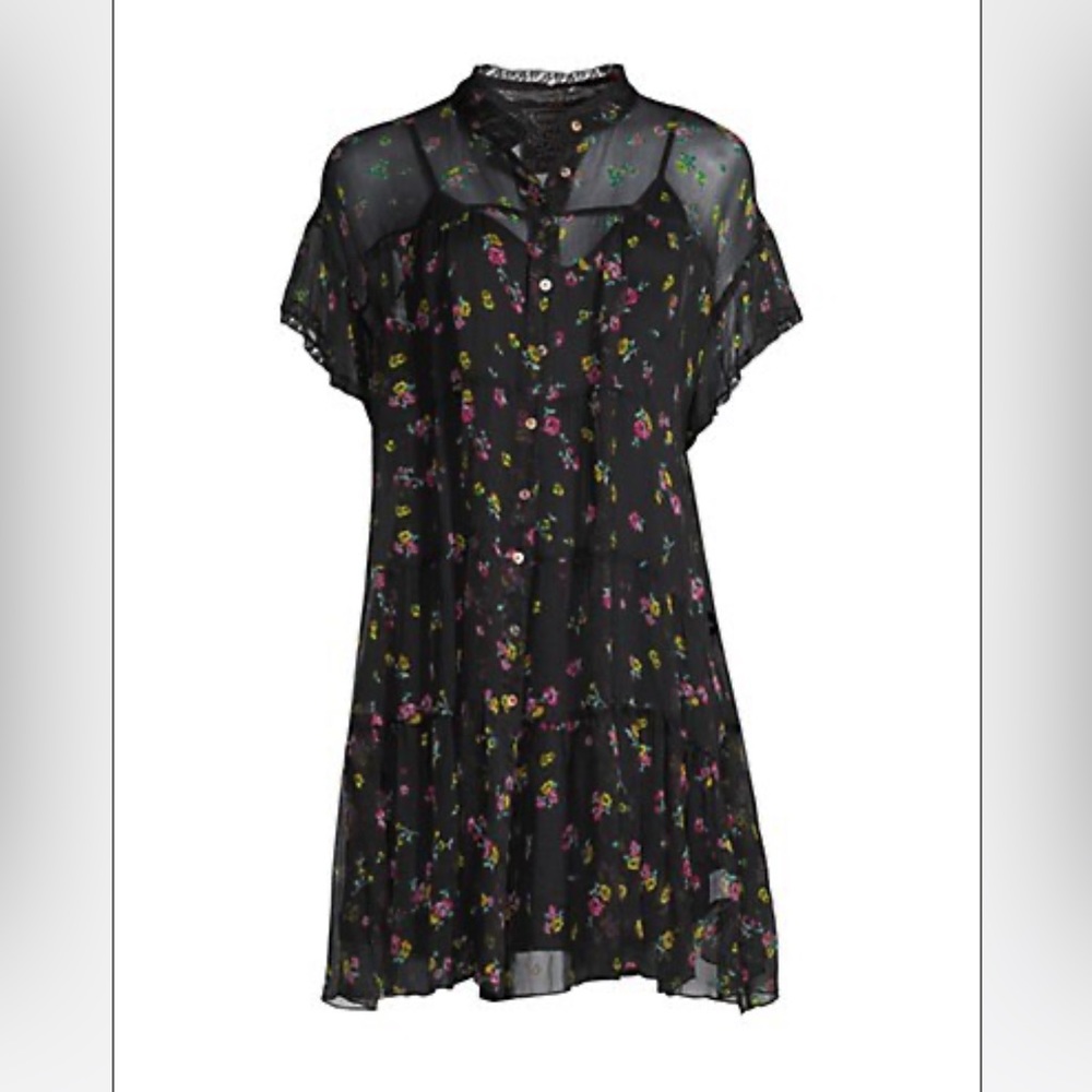 Johnny Was
Natalia Silk Chiffon Floral Minidress
